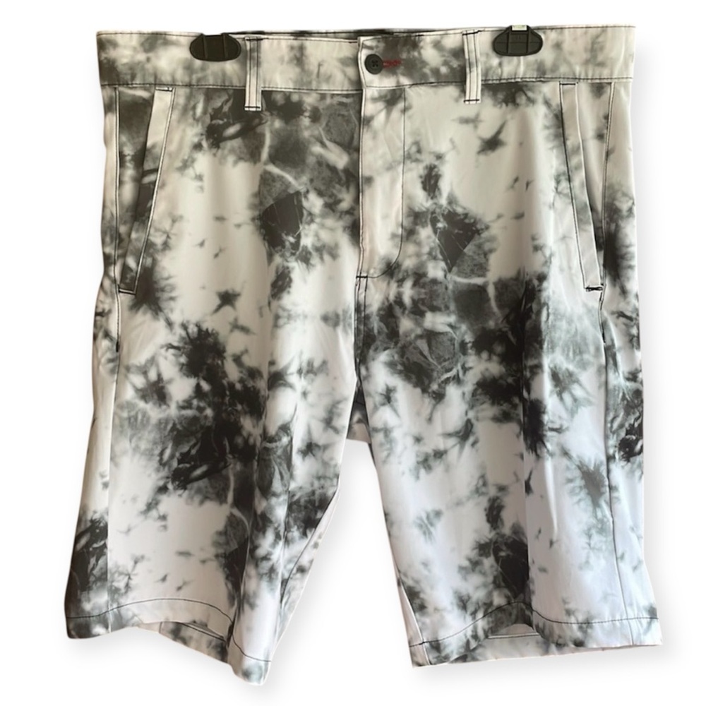 Men's Split Brand Tie Dye Performance Shorts Size 34 Surf Golf